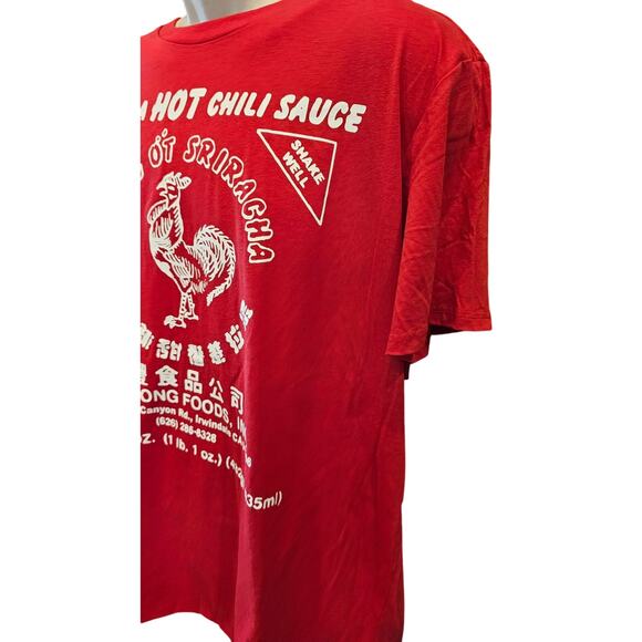 NWT Sriracha hot chili t shirt mens XL Halloween gift idea casual comfort red - Picture 4 of 7